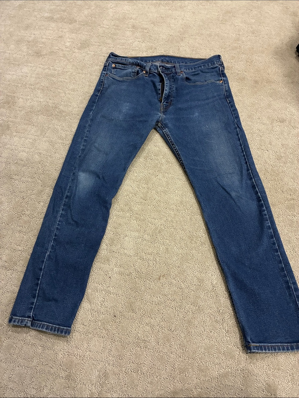 Levi's Men's Dark Blue Straight Jeans